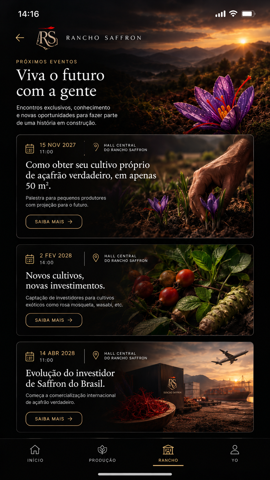 Aplicativo Rancho Saffron